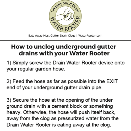 How To Unclog Underground Rain Gutter Drain Piping Hunker Rain Gutters Clogged Gutter Unclog Drain